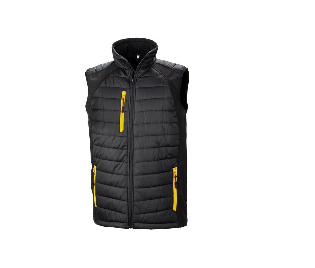 Result Black Compass Padded Softshell Gilet