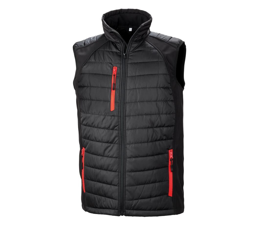 Result Black Compass Padded Softshell Gilet