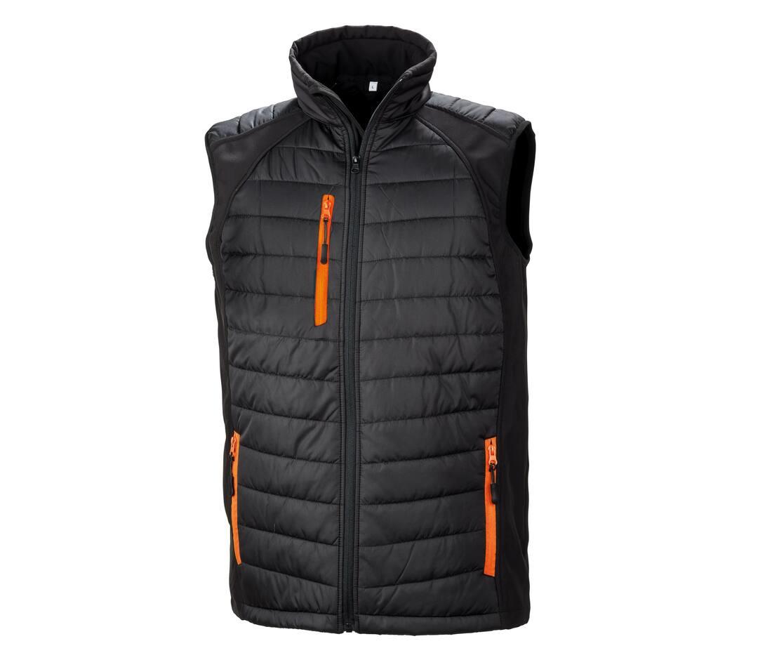 Result Black Compass Padded Softshell Gilet