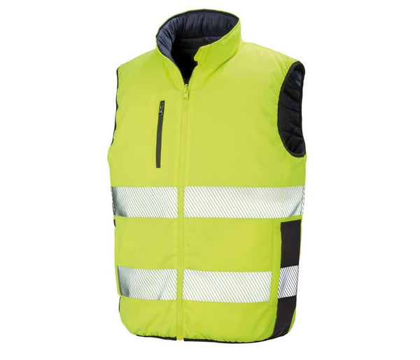 Result Reversible Soft Padded Safety Gilet