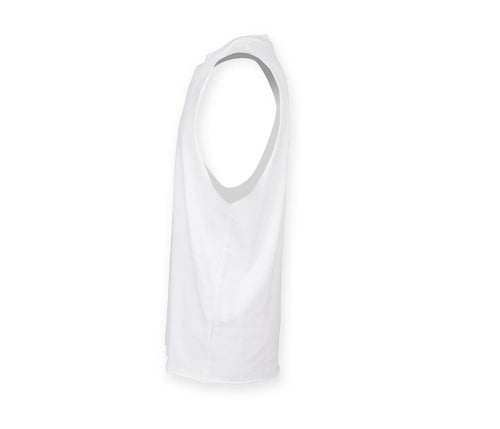 Men’s High Neck Slash Armhole Vest