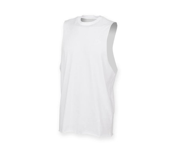 Skinnifit Men Men’s High Neck Slash Armhole Vest