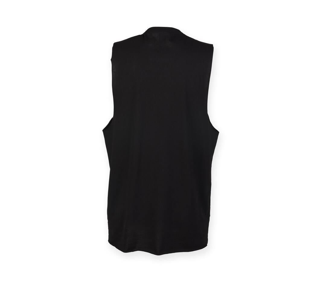 Skinnifit Men Men’s High Neck Slash Armhole Vest