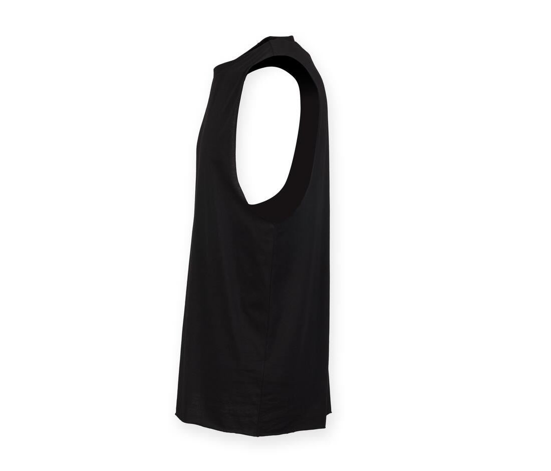 Skinnifit Men Men’s High Neck Slash Armhole Vest