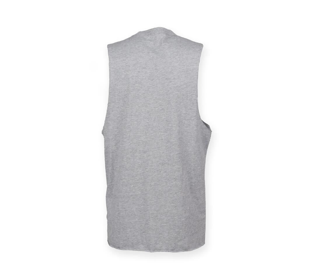 Skinnifit Men Men’s High Neck Slash Armhole Vest