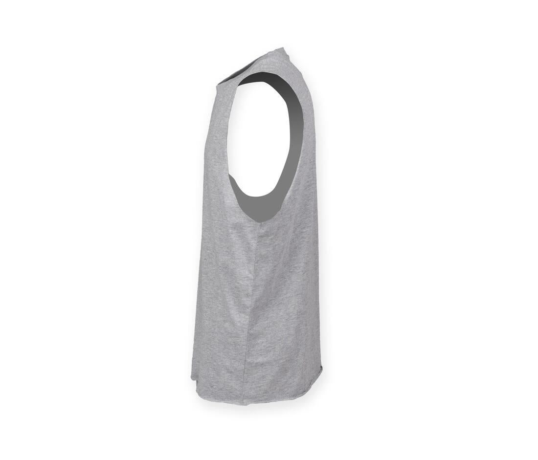Skinnifit Men Men’s High Neck Slash Armhole Vest