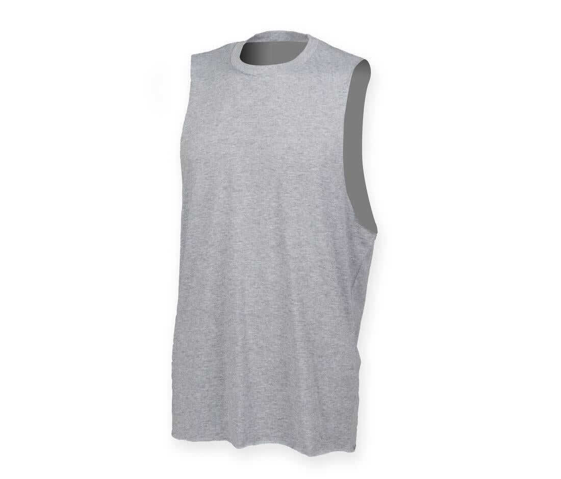 Skinnifit Men Men’s High Neck Slash Armhole Vest