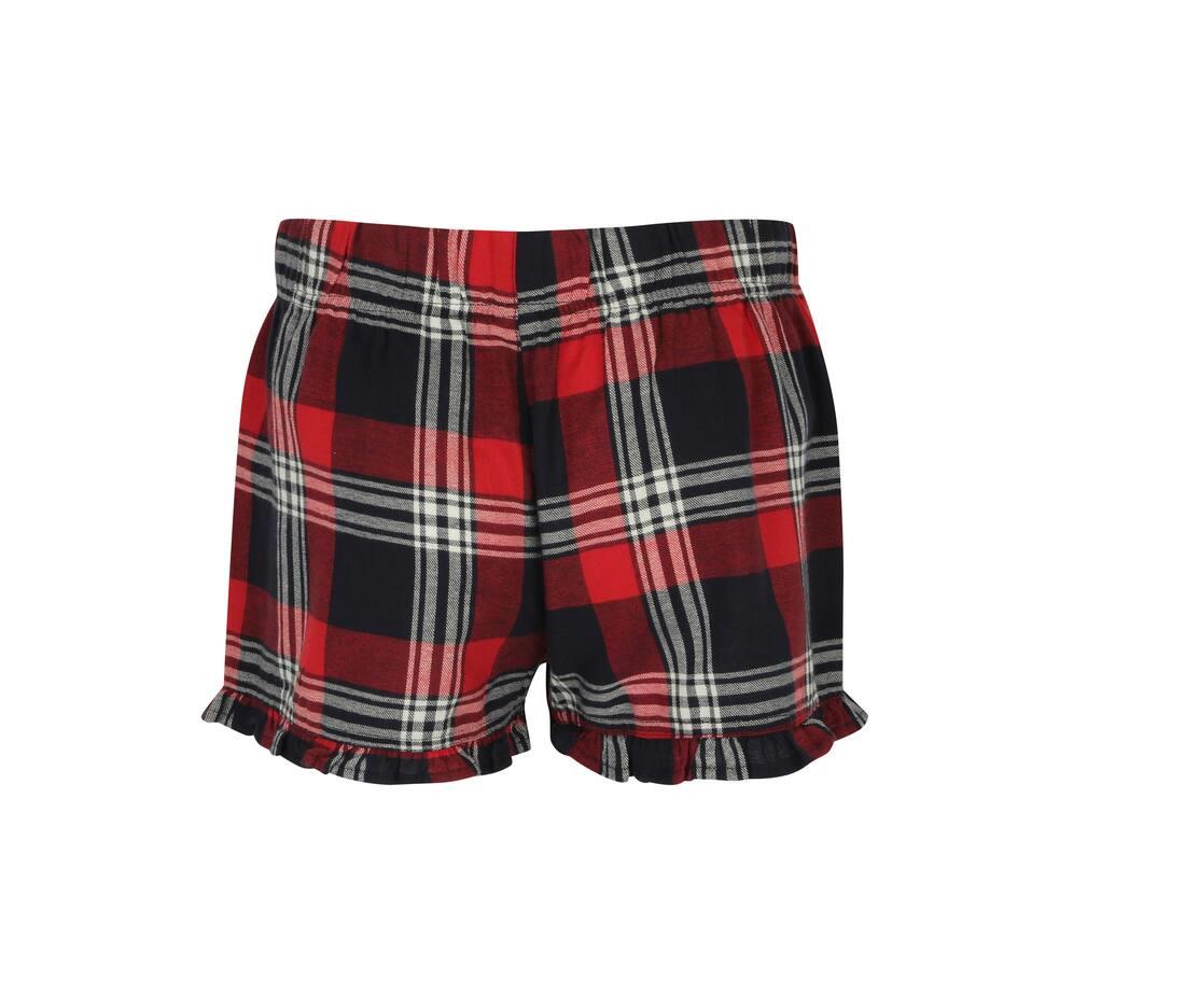 Skinnifit Women Ladies Tartan Shorts