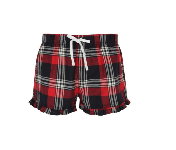 Skinnifit Women Ladies Tartan Shorts