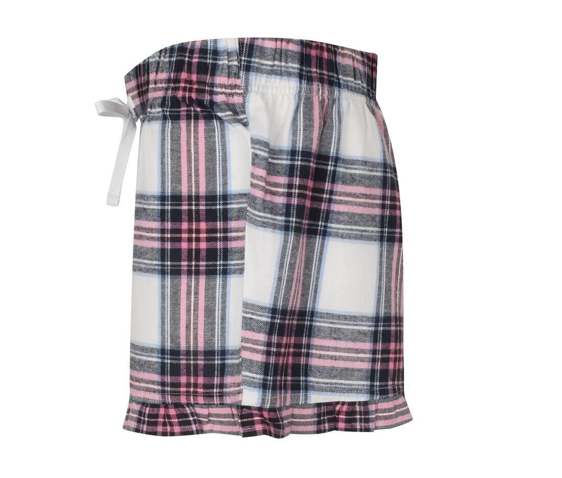 Skinnifit Women Ladies Tartan Shorts