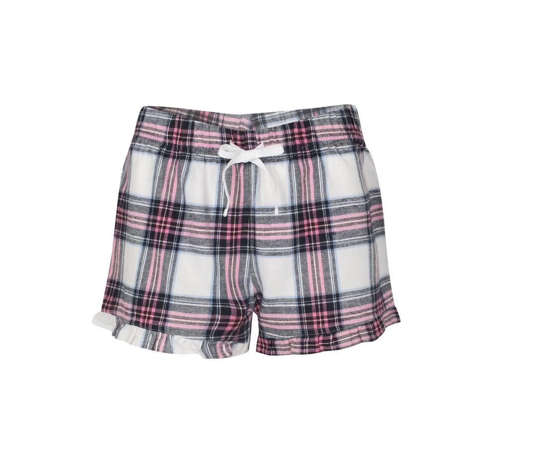 Skinnifit Women Ladies Tartan Shorts