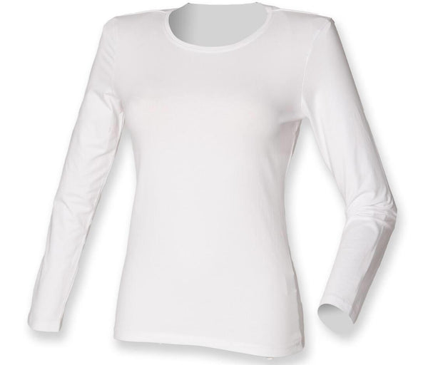 Skinnifit Women Ladies Feel Good Long Sleeved Stretch T