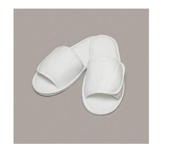 Towel City Open Toe Slippers With Side Fastening