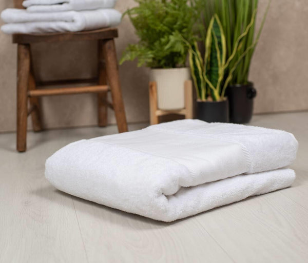 Towel City Organic Bath Sheet With Printable Border