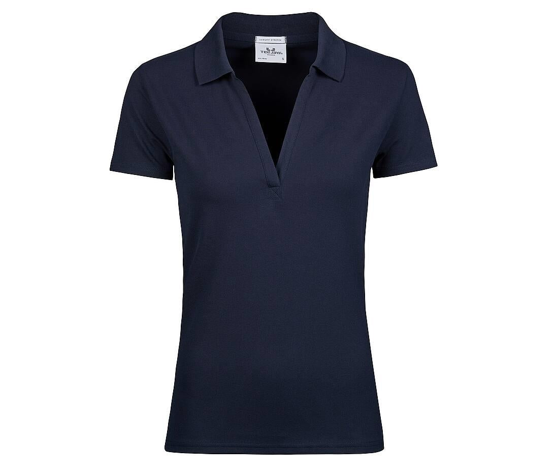 Tee Jays Womens Luxury Stretch V-neck Polo