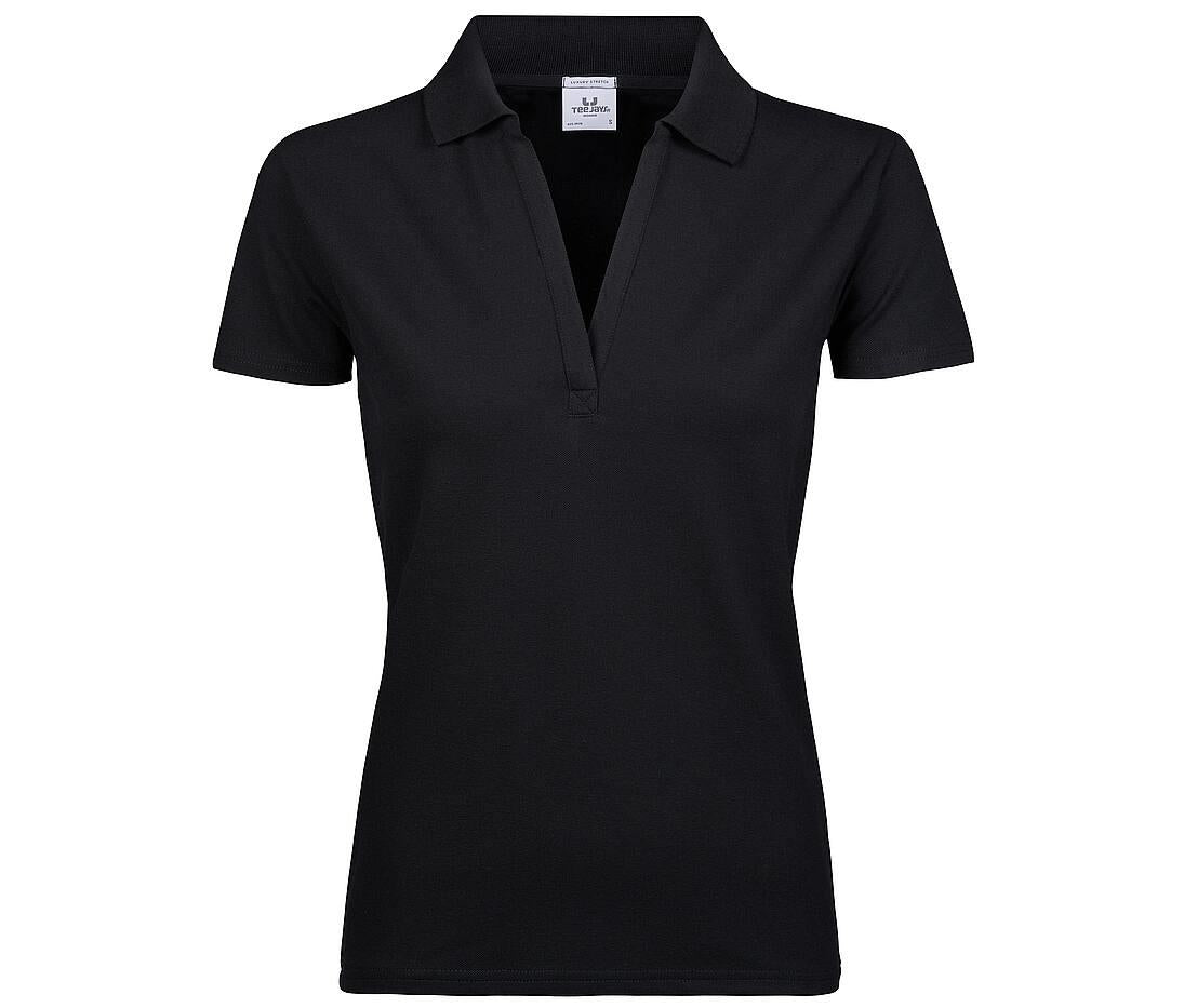 Tee Jays Womens Luxury Stretch V-neck Polo