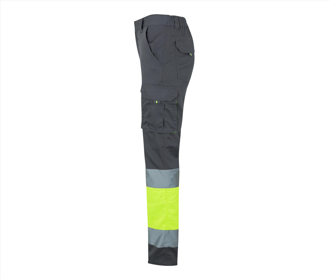 Velilla Two-tone High Visibility Multi-pocket Stretch Trousers