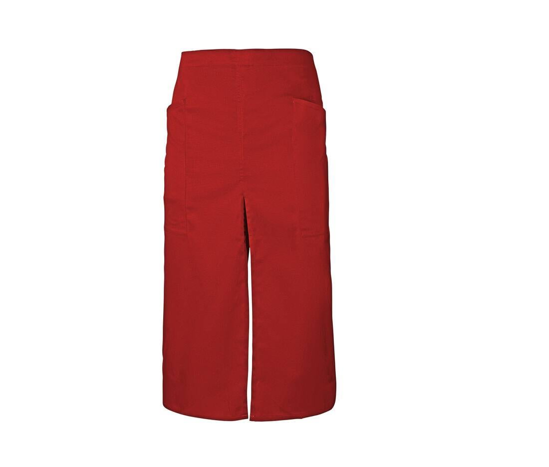 Velilla Long Apron With Opening And Pockets