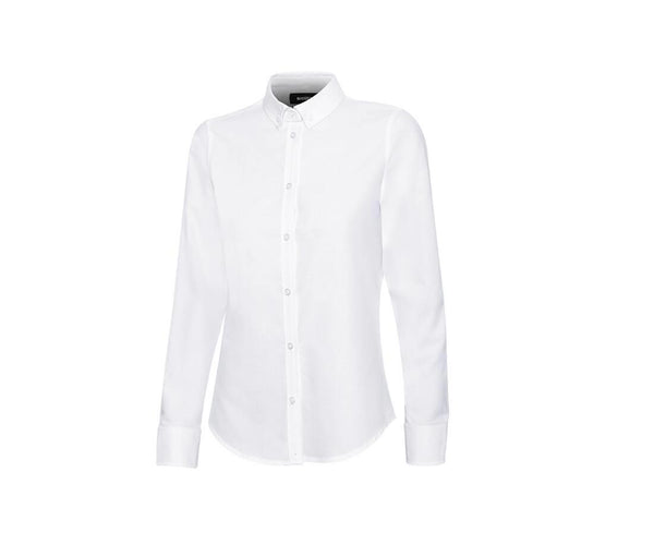 Velilla Women's Long-sleeve Stretch Oxford Shirt