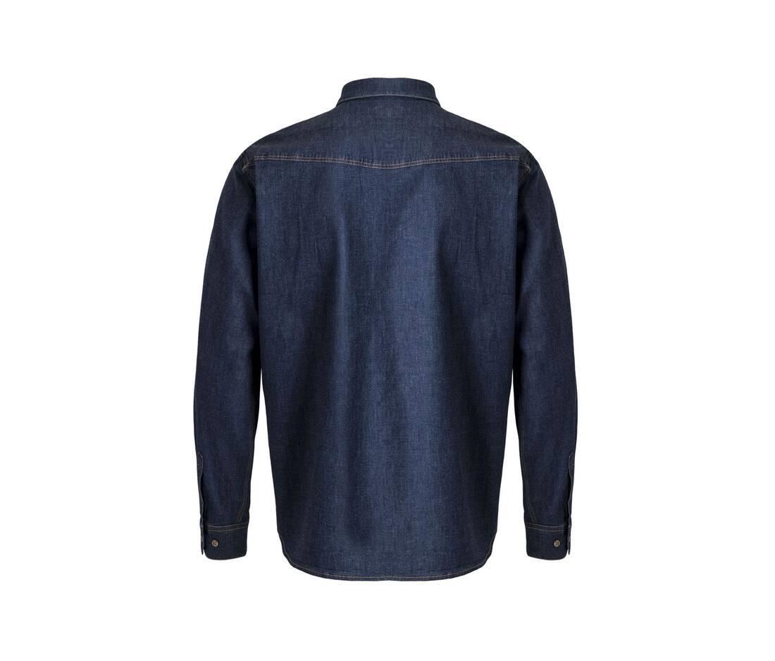 Velilla Men's Long-sleeve Stretch Denim Shirt