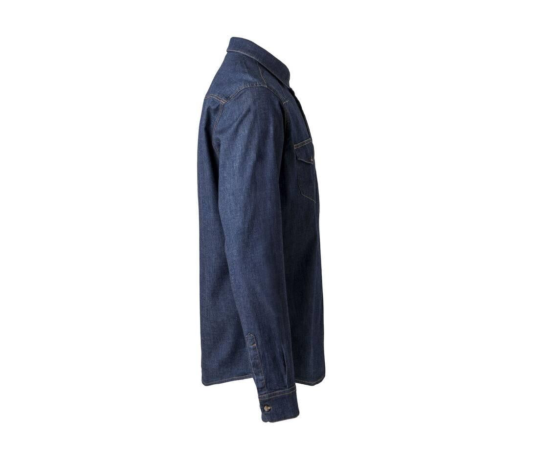 Velilla Men's Long-sleeve Stretch Denim Shirt