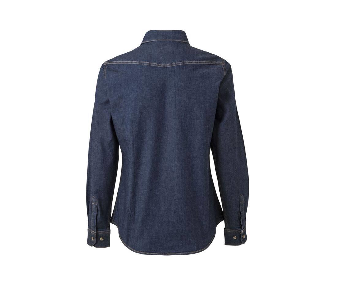 Velilla Women's Long-sleeve Stretch Denim Shirt