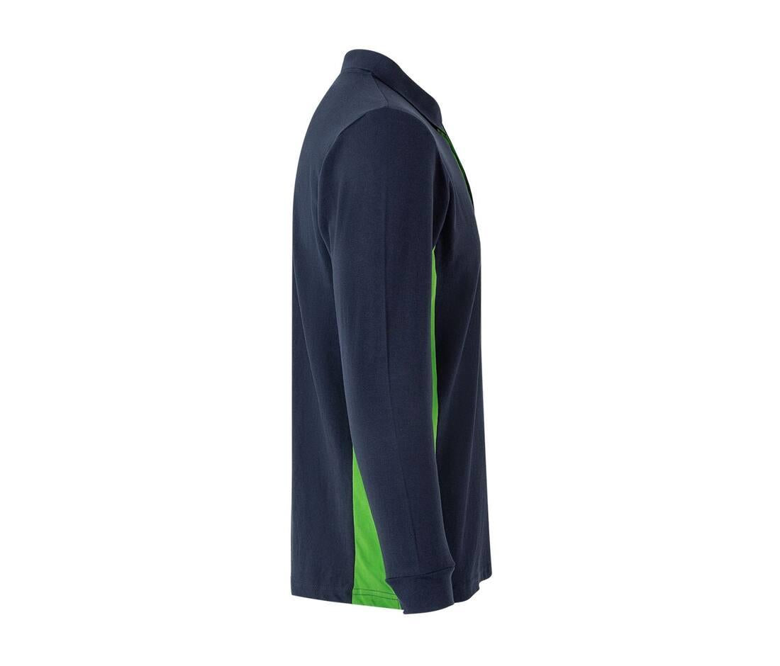 Velilla Two-tone Long-sleeve Polo Shirt