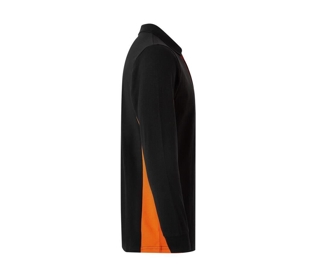 Velilla Two-tone Long-sleeve Polo Shirt