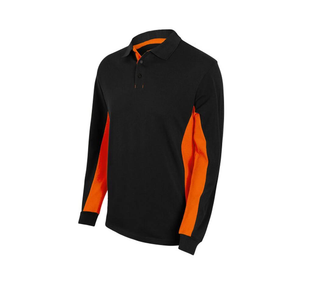 Velilla Two-tone Long-sleeve Polo Shirt