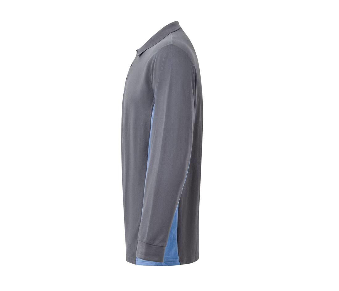 Velilla Two-tone Long-sleeve Polo Shirt
