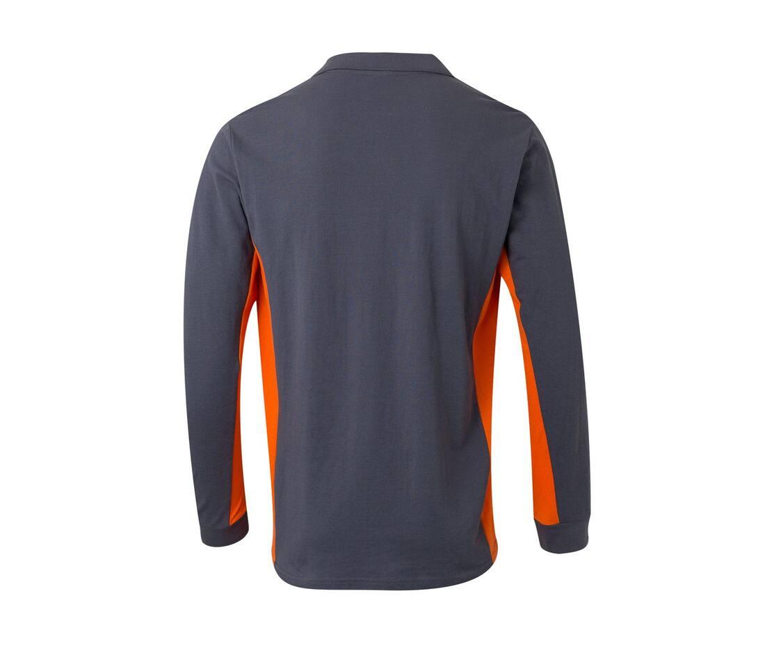 Velilla Two-tone Long-sleeve Polo Shirt