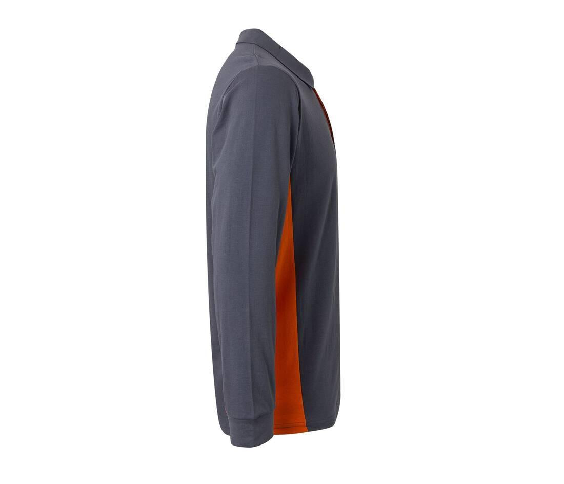 Velilla Two-tone Long-sleeve Polo Shirt