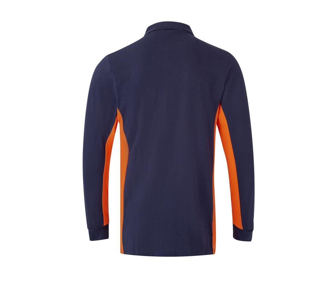 Velilla Two-tone Long-sleeve Polo Shirt
