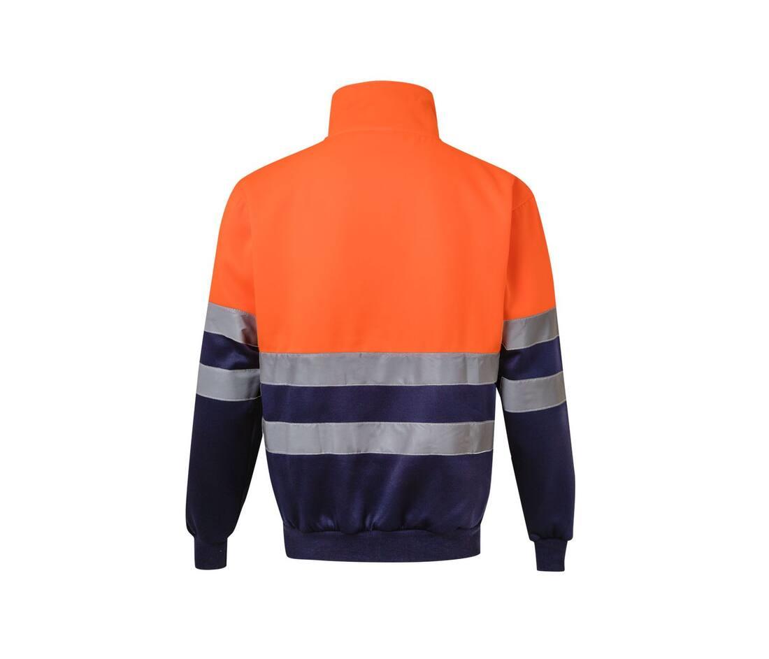 Velilla Two-tone High Visibility Zip Sweatshirt
