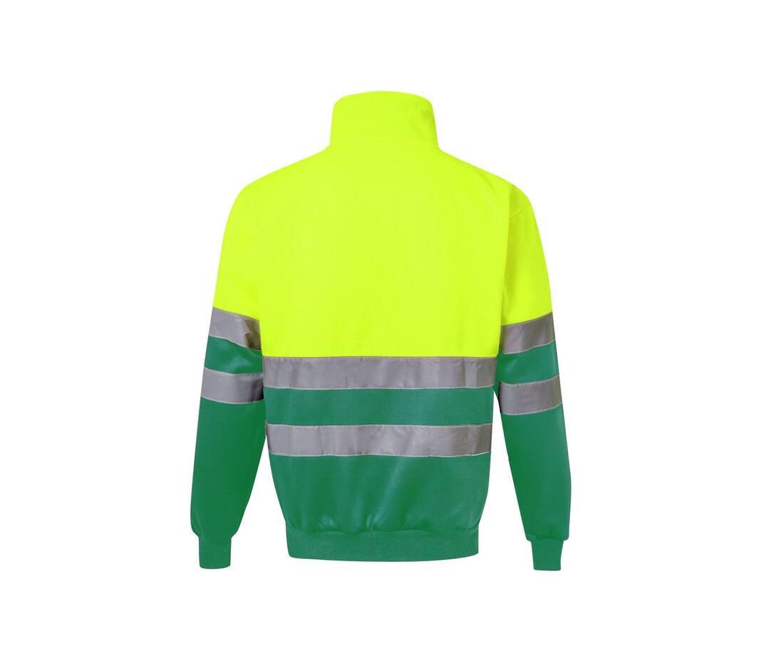 Velilla Two-tone High Visibility Zip Sweatshirt