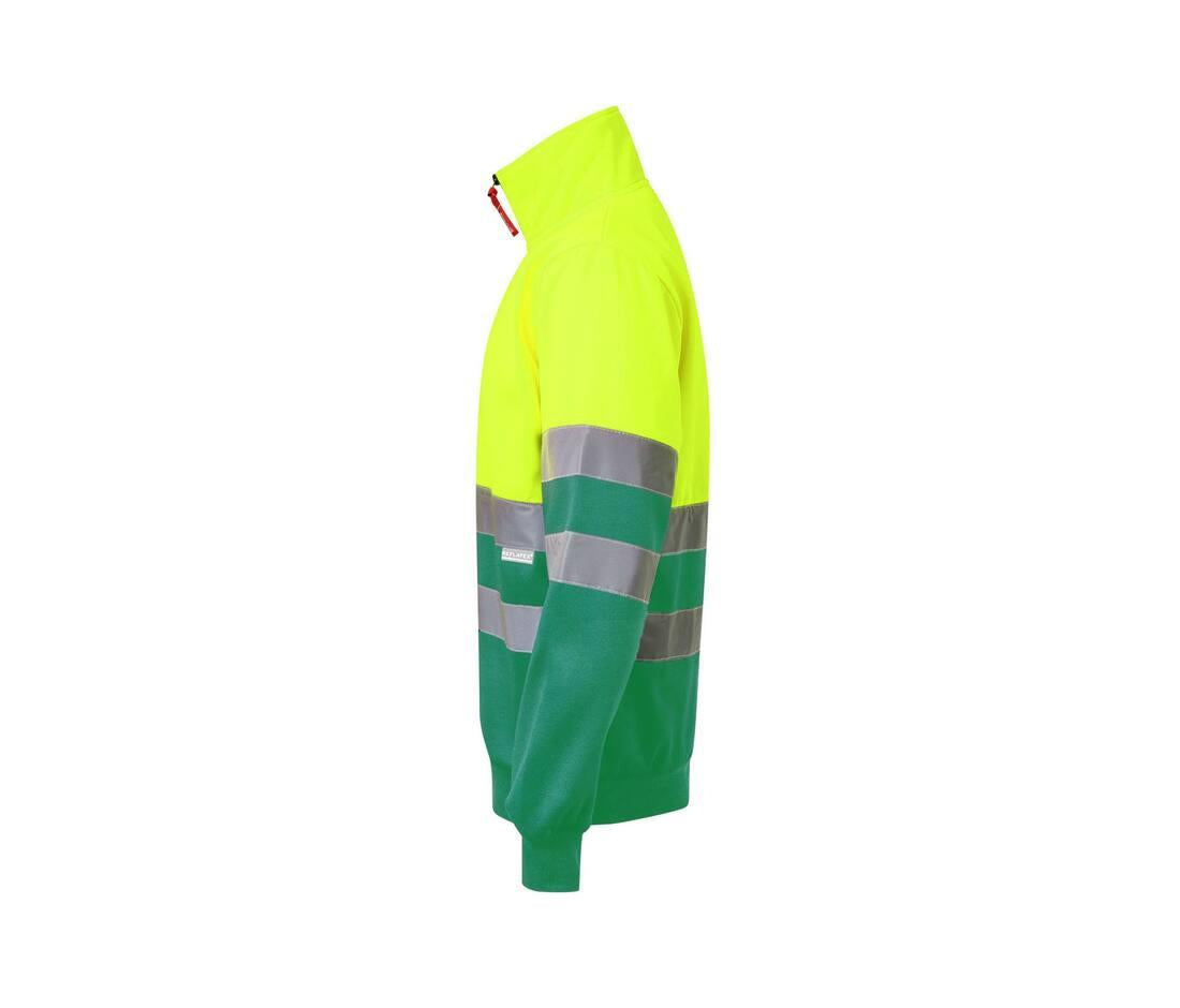 Velilla Two-tone High Visibility Zip Sweatshirt