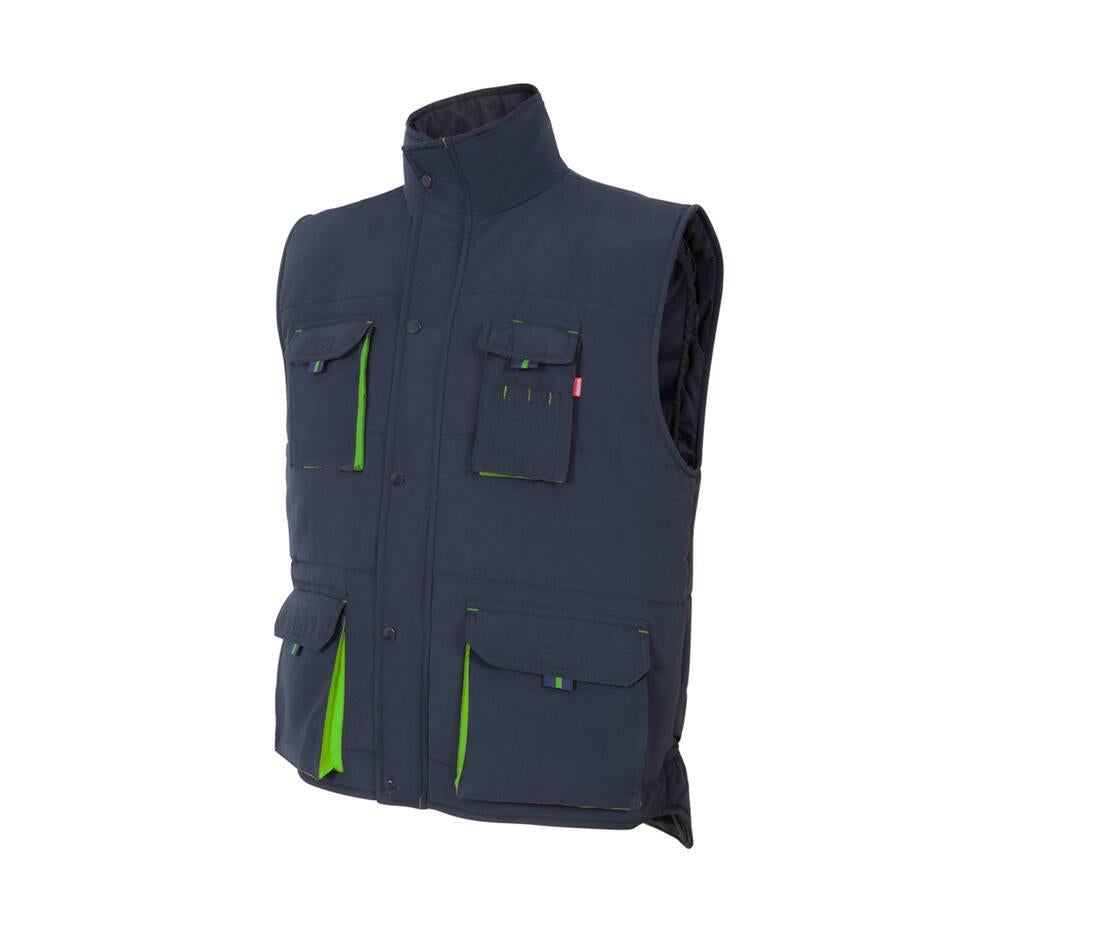 Velilla Two-tone Multi-pocket Padded Vest