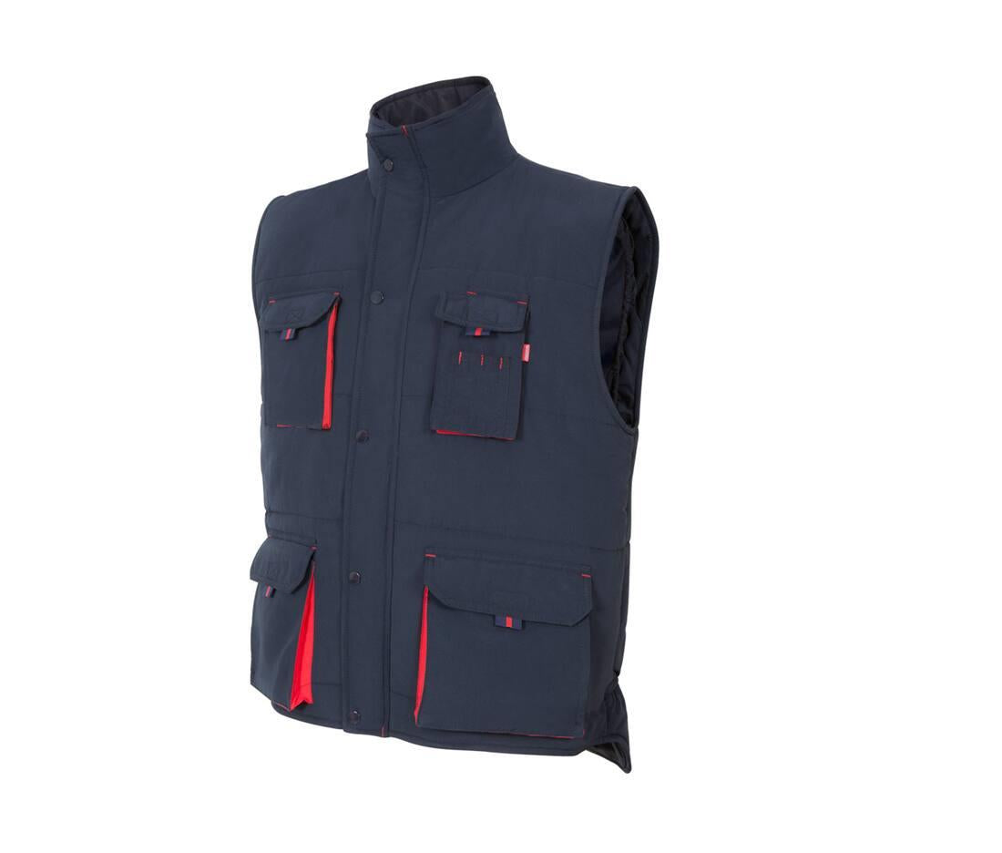 Velilla Two-tone Multi-pocket Padded Vest