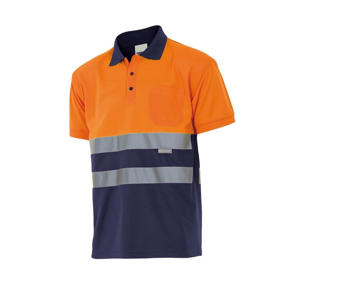 Velilla Two-tone High Visibility Short Sleeve Polo Shirt