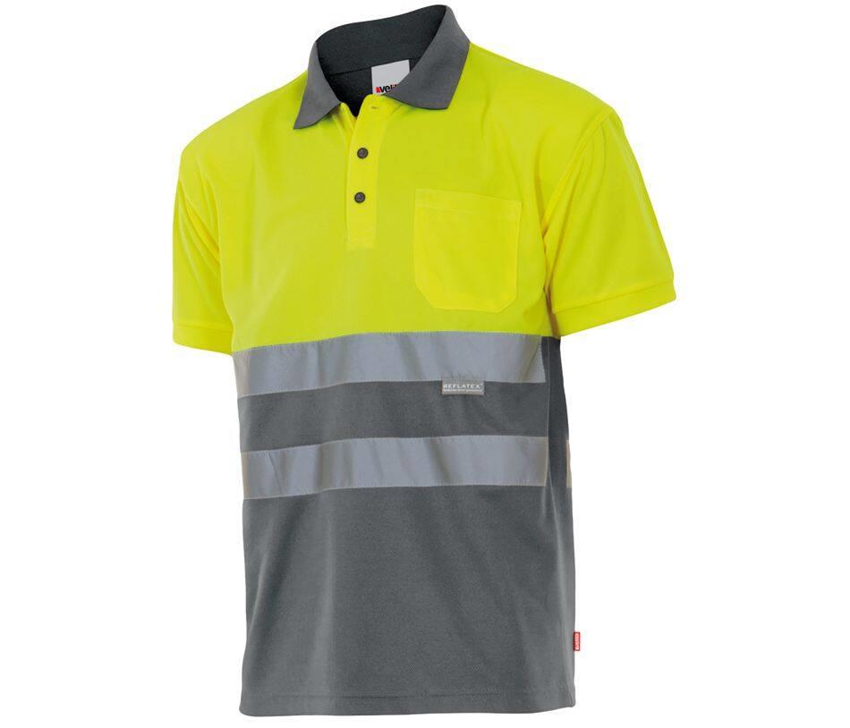 Velilla Two-tone High Visibility Short Sleeve Polo Shirt