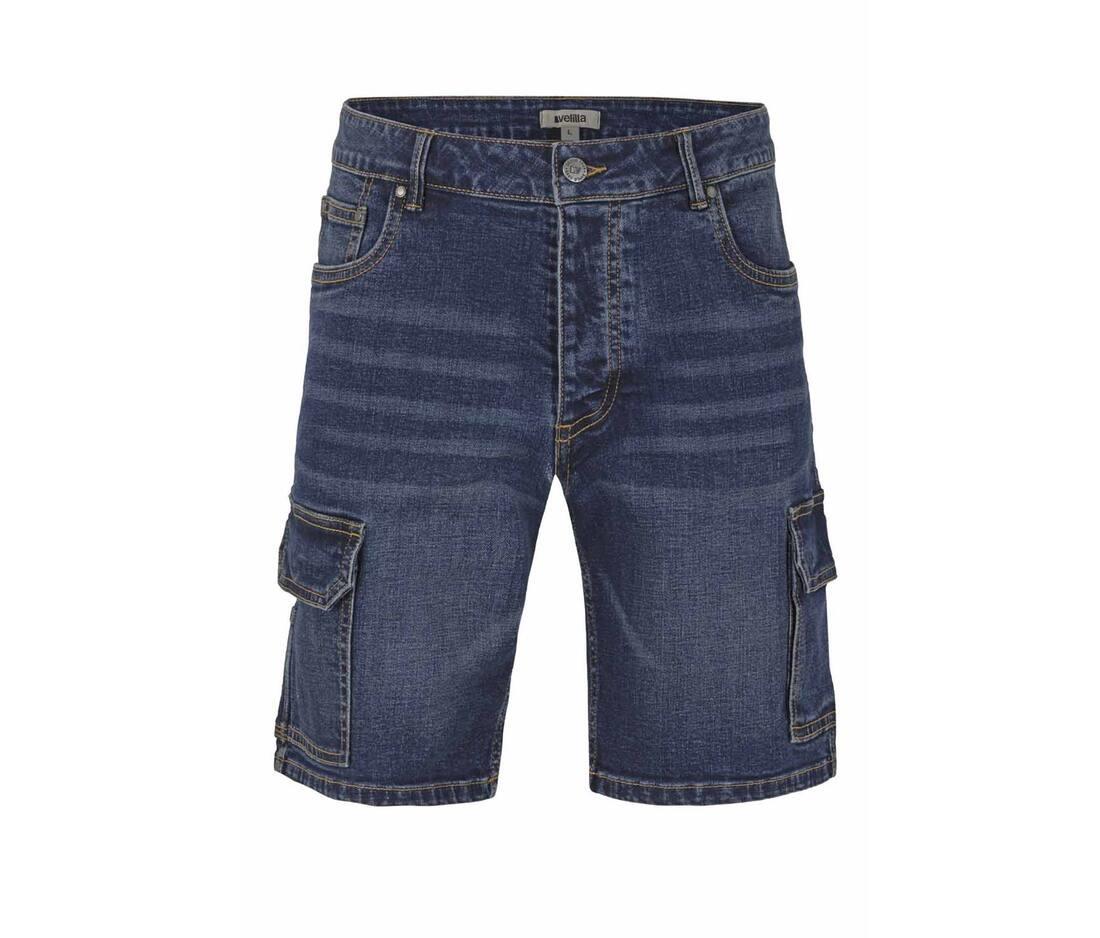 Velilla Multi-pocket Stretch Denim Bermuda Shorts
