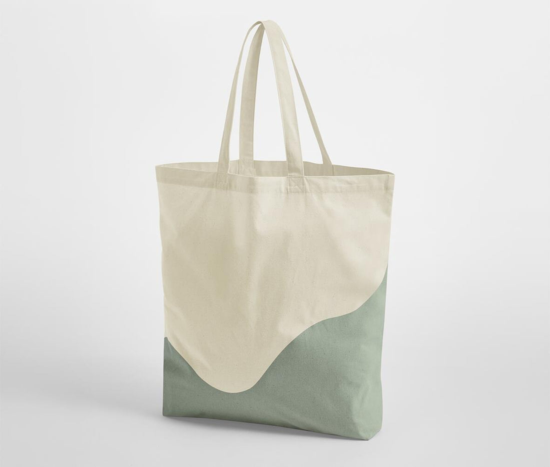 Westford Mill Organic Cotton Wave Print Maxi Tote