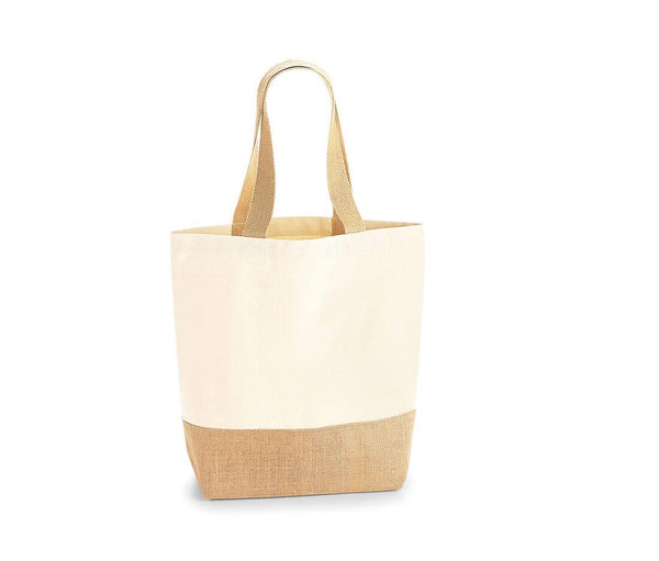 Westford Mill Jute Base Canvas Shopper