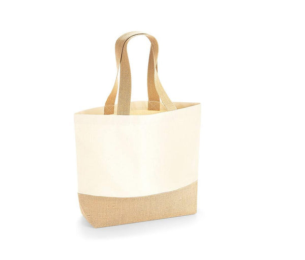Westford Mill Jute Base Canvas Tote