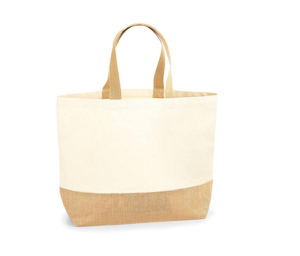 Westford Mill Jute Base Canvas Tote Xl