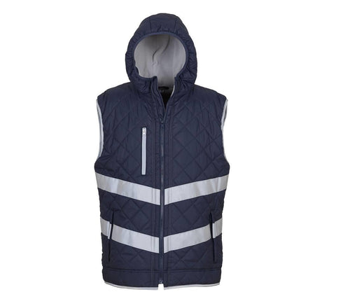 Yoko Hi-vis Kensington Hooded Gilet