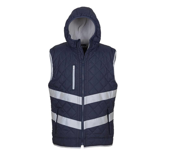 Yoko Hi-vis Kensington Hooded Gilet
