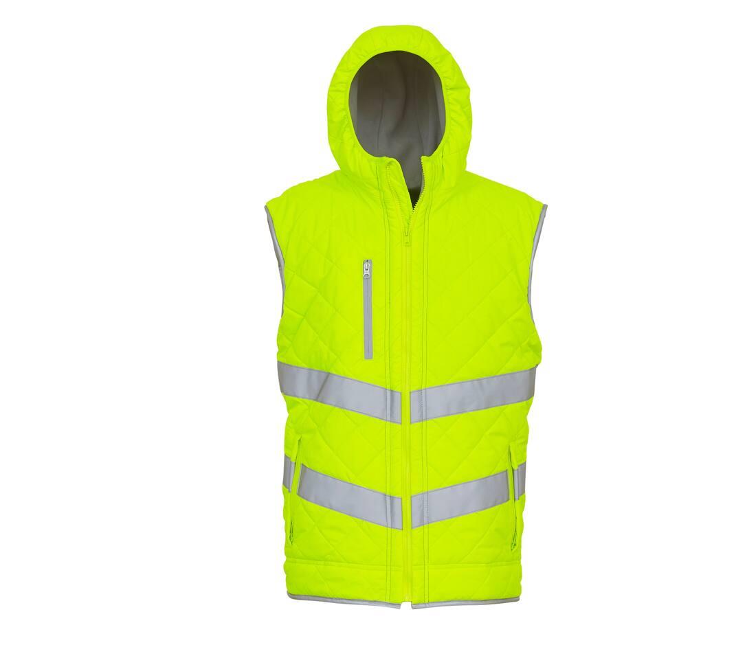 Yoko Hi-vis Kensington Hooded Gilet