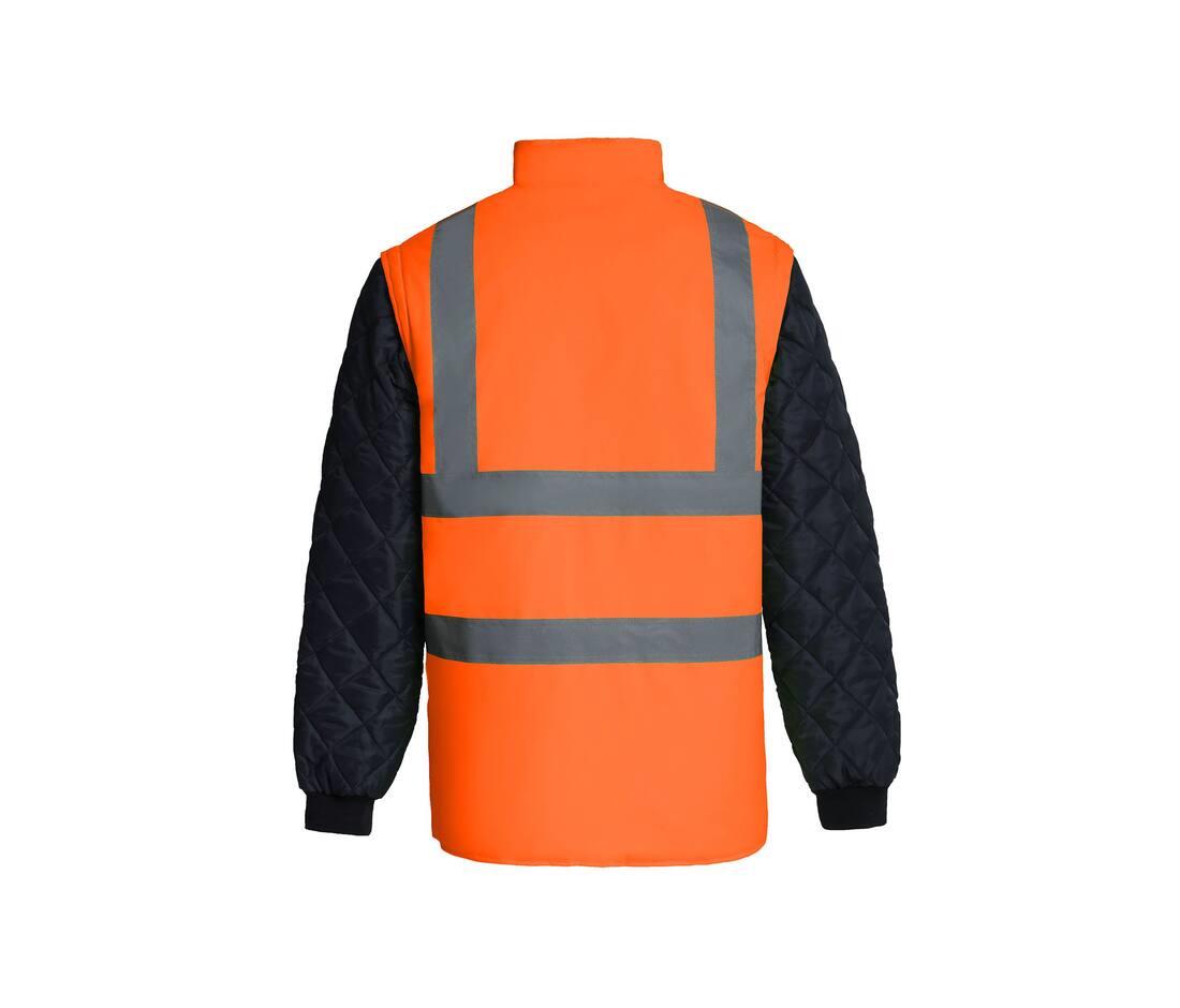 Yoko Hi-vis Quilted Jacket With Detachable Sleeves