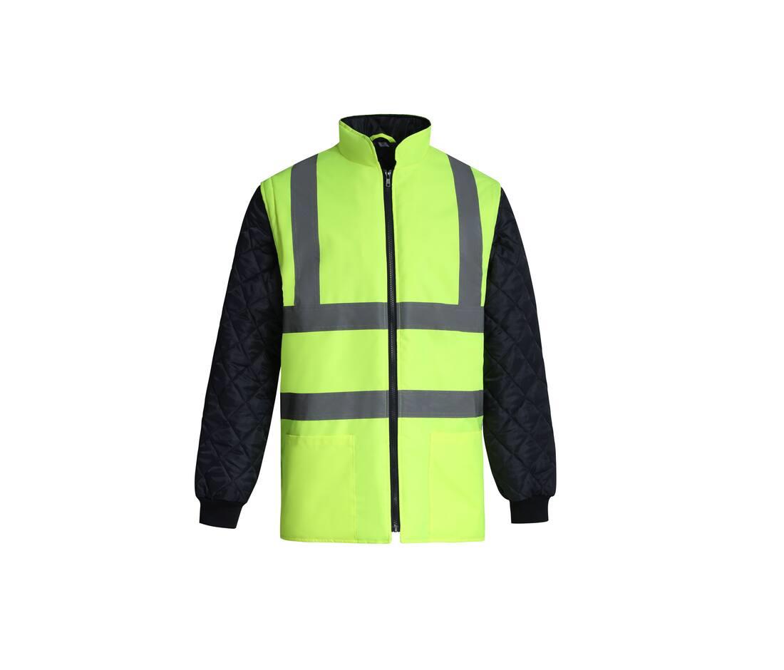 Yoko Hi-vis Quilted Jacket With Detachable Sleeves